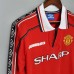 Manchester United 98/99 Home Red Long Sleeve Soccer Jersey